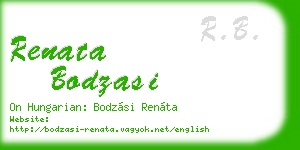 renata bodzasi business card